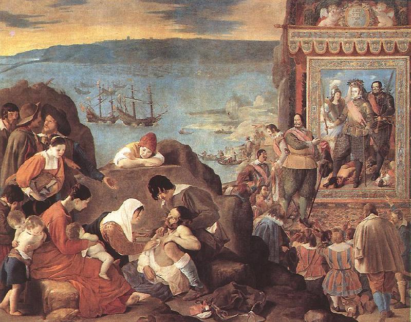 MAINO, Fray Juan Bautista The Recovery of Bahia in 1625 sg oil painting image
